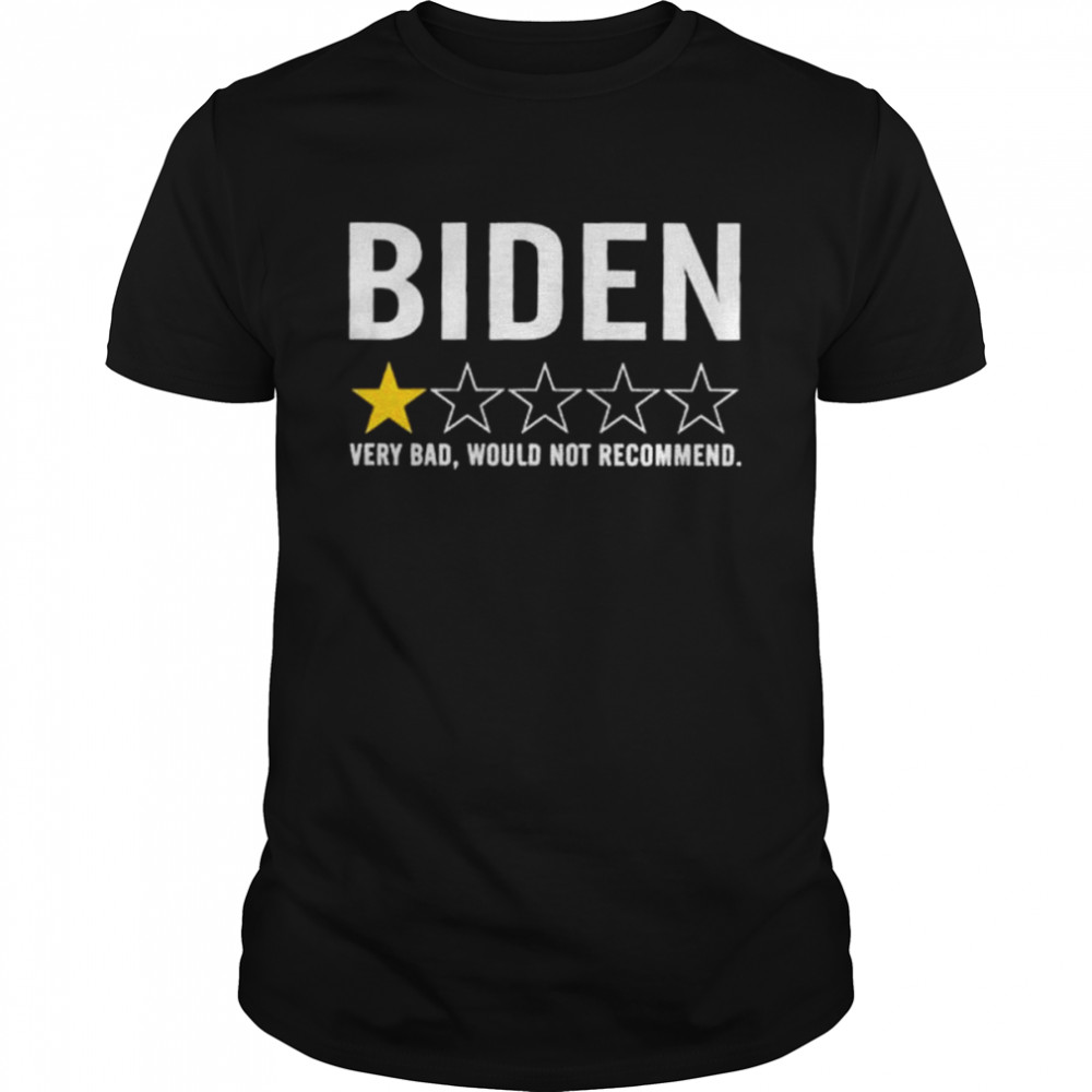 Biden 1 star review very bad would not recommend shirt Classic Men's T-shirt
