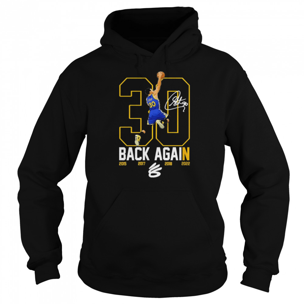 Curry Dunk Back Again MVP NBA Finals 2022 Signatures  Unisex Hoodie