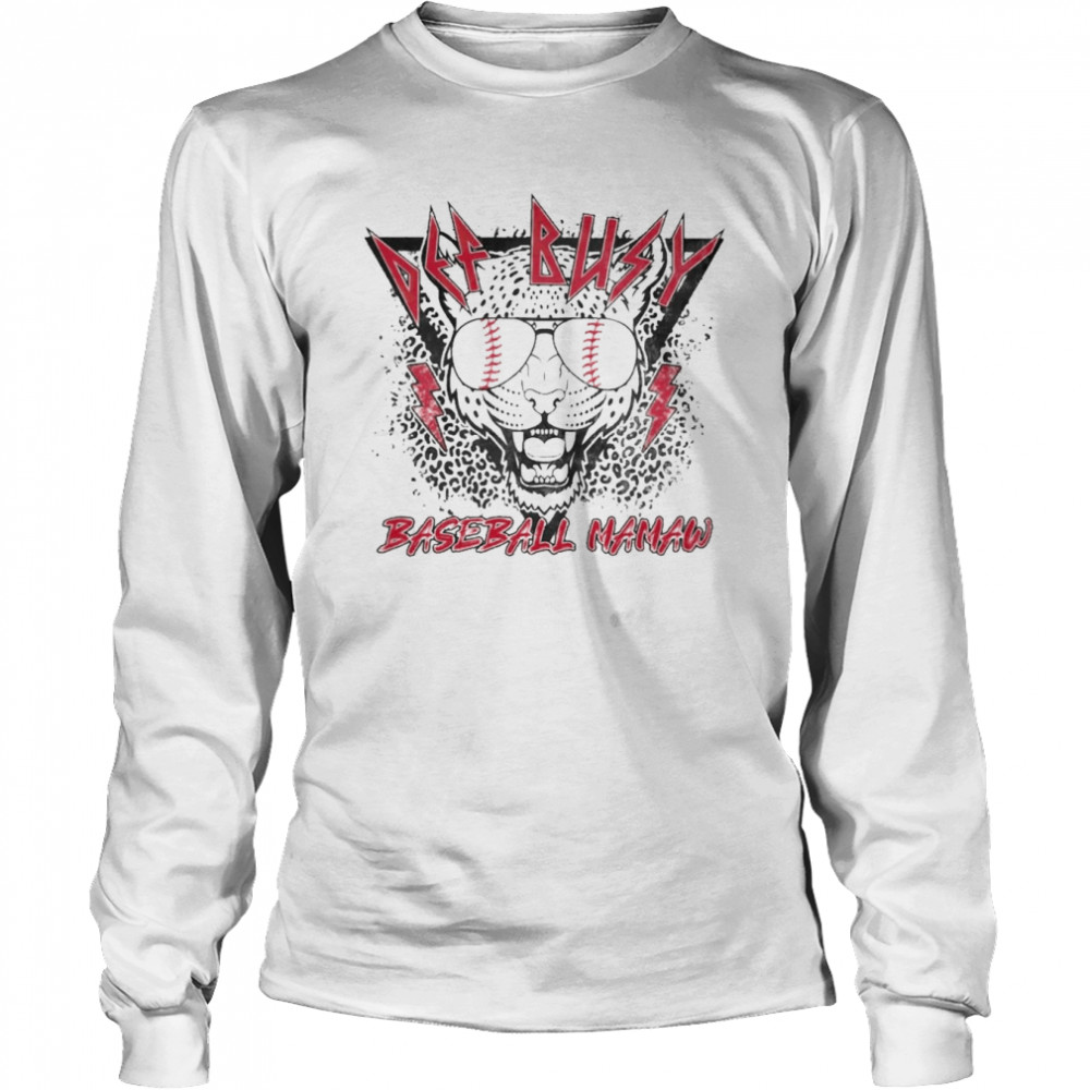 Def Busy Baseball Mamaw Long Sleeved T-shirt