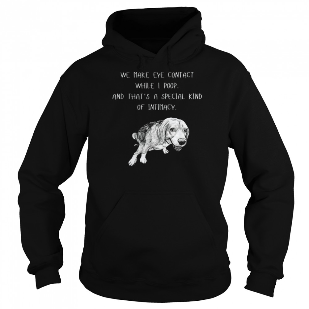 Dog Happy 4th Of July Day We Make Eye Contact While I Poop  Unisex Hoodie