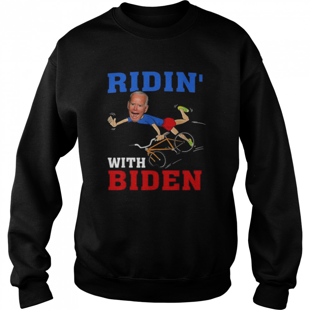 Falling with biden ridin with biden shirt Unisex Sweatshirt