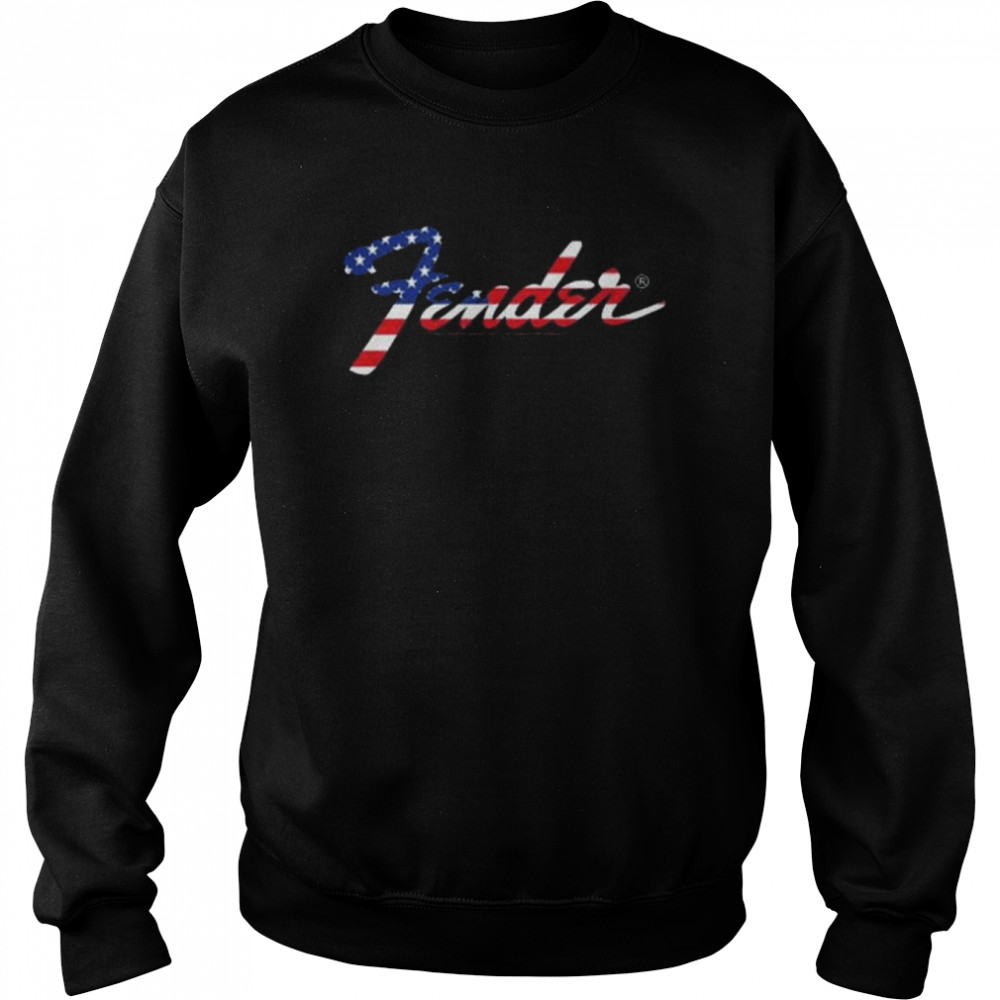 Fender American Flag Fill Logo  Unisex Sweatshirt