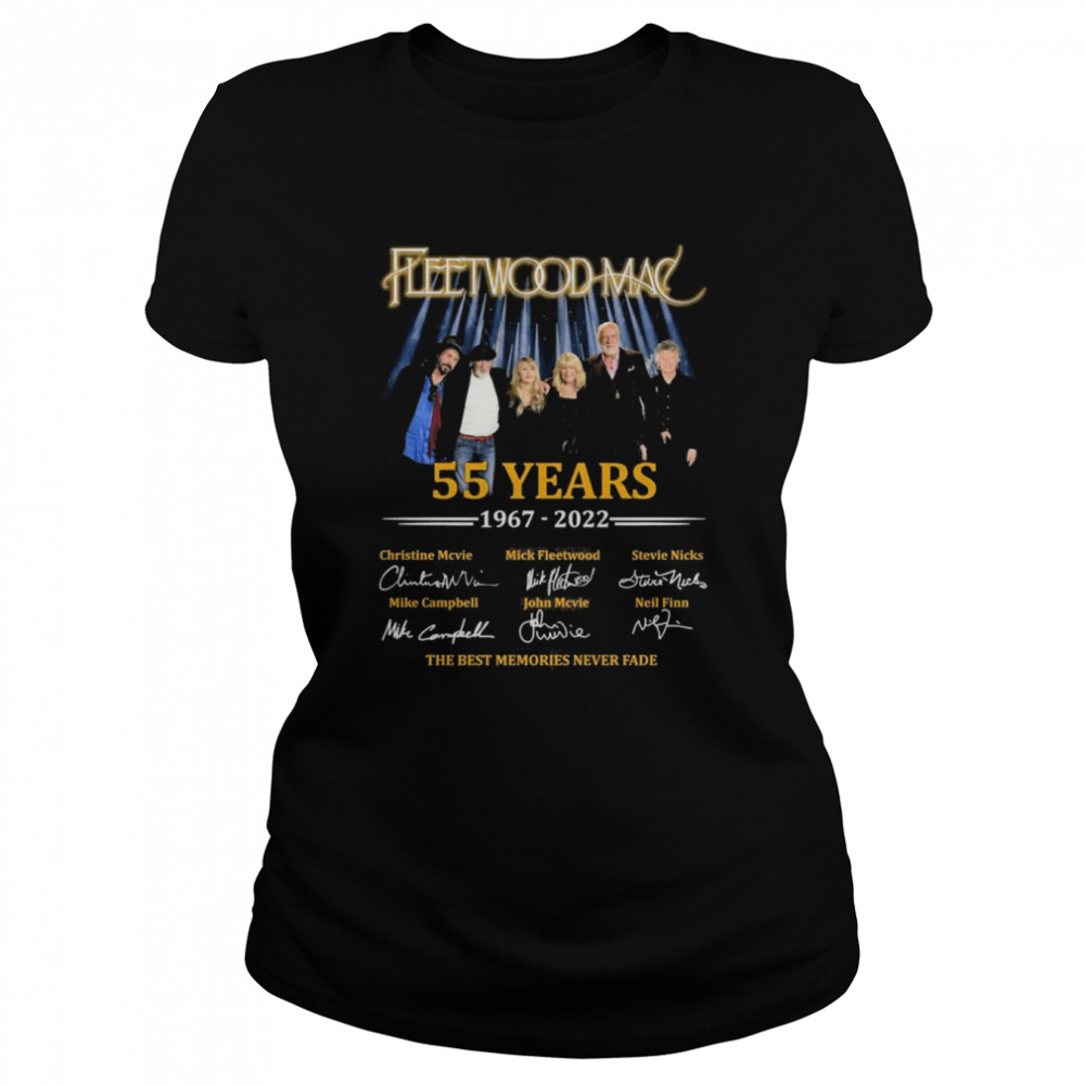 Fleetwood Mac 55 years 1967-2022 the best memories never fade signatures shirt Classic Women's T-shirt