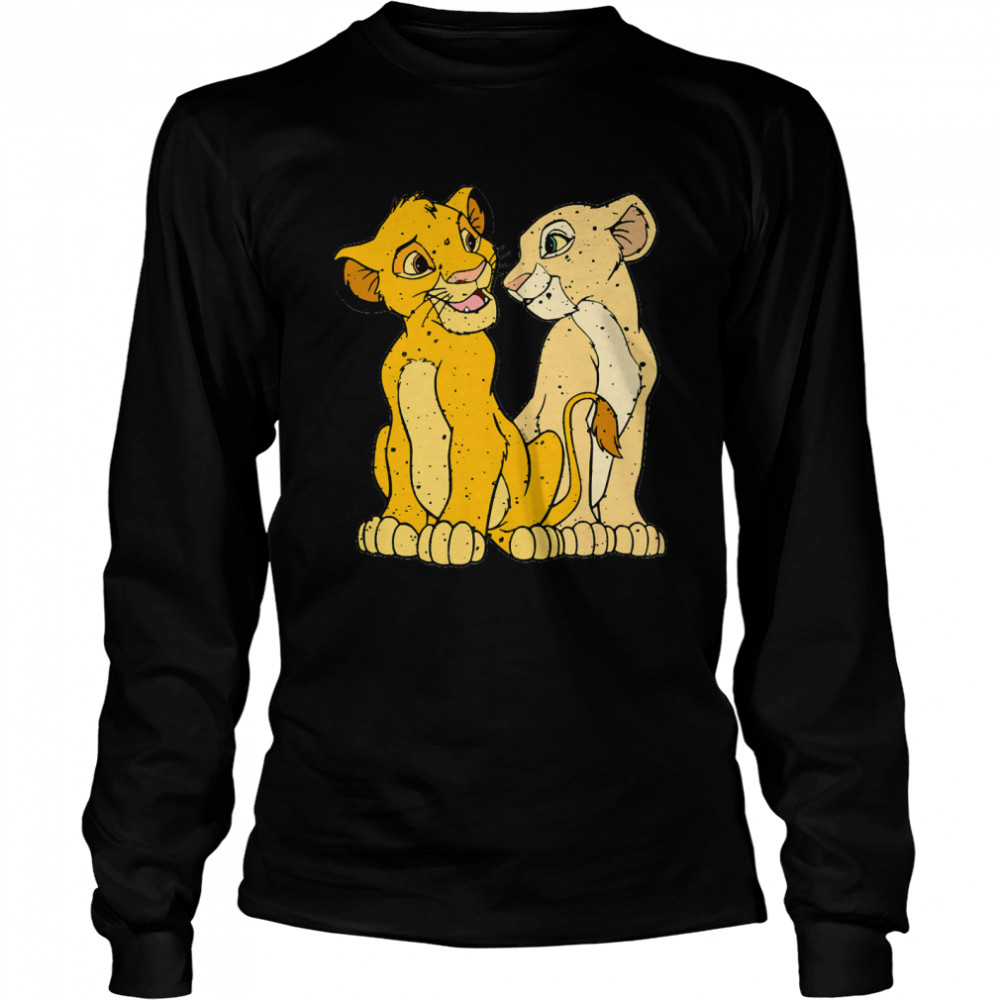 Funny Men Baby Nala And Simba From The Lion King Classic T- Long Sleeved T-shirt