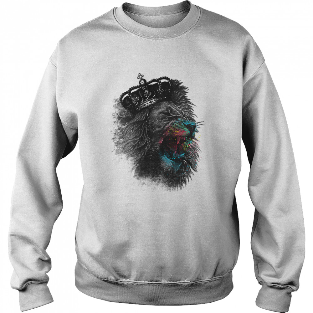 Funny Men King Lion Graphic Classic T- Unisex Sweatshirt