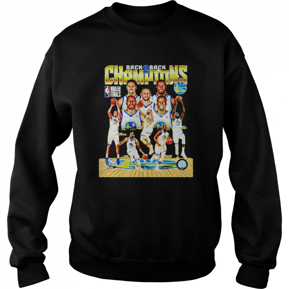 Golden State Warriors Back 2 Champions shirt Unisex Sweatshirt