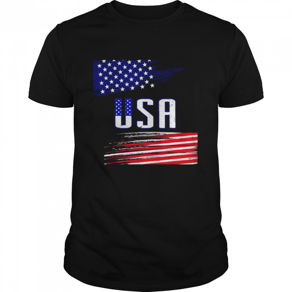 Happy 4th of july American flag patriotic shirt Classic Men's T-shirt