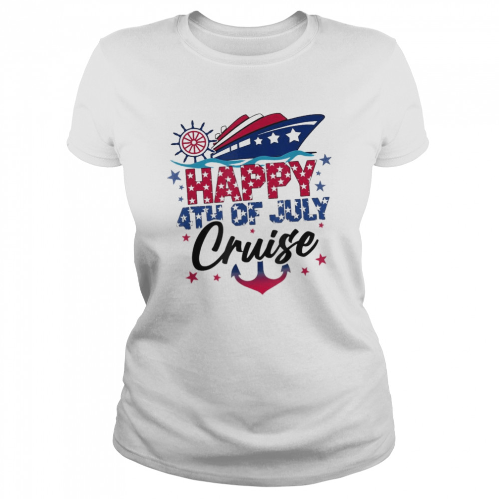 Happy 4th Of July Cruise Patriotic American Cruising  Classic Women's T-shirt