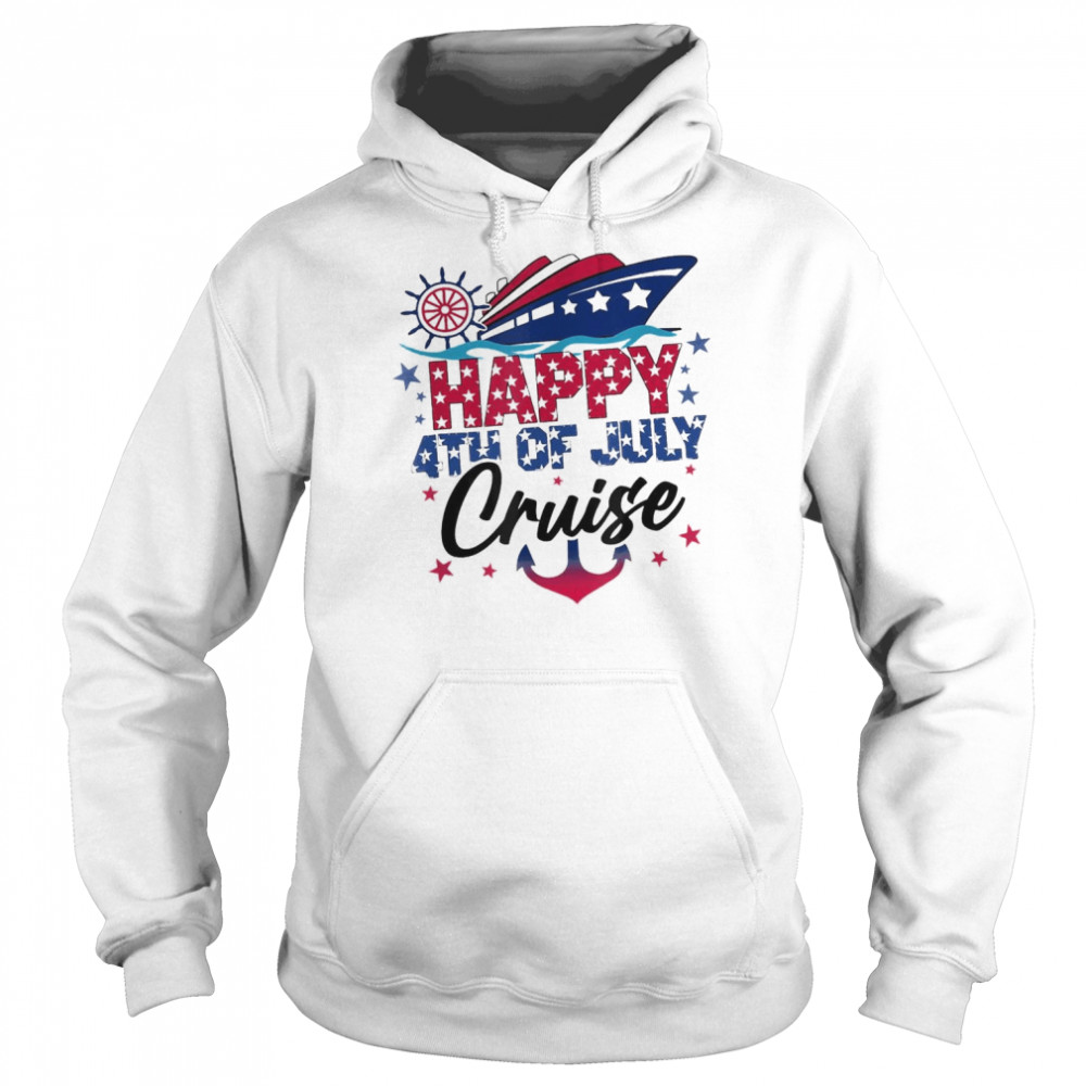 Happy 4th Of July Cruise Patriotic American Cruising  Unisex Hoodie