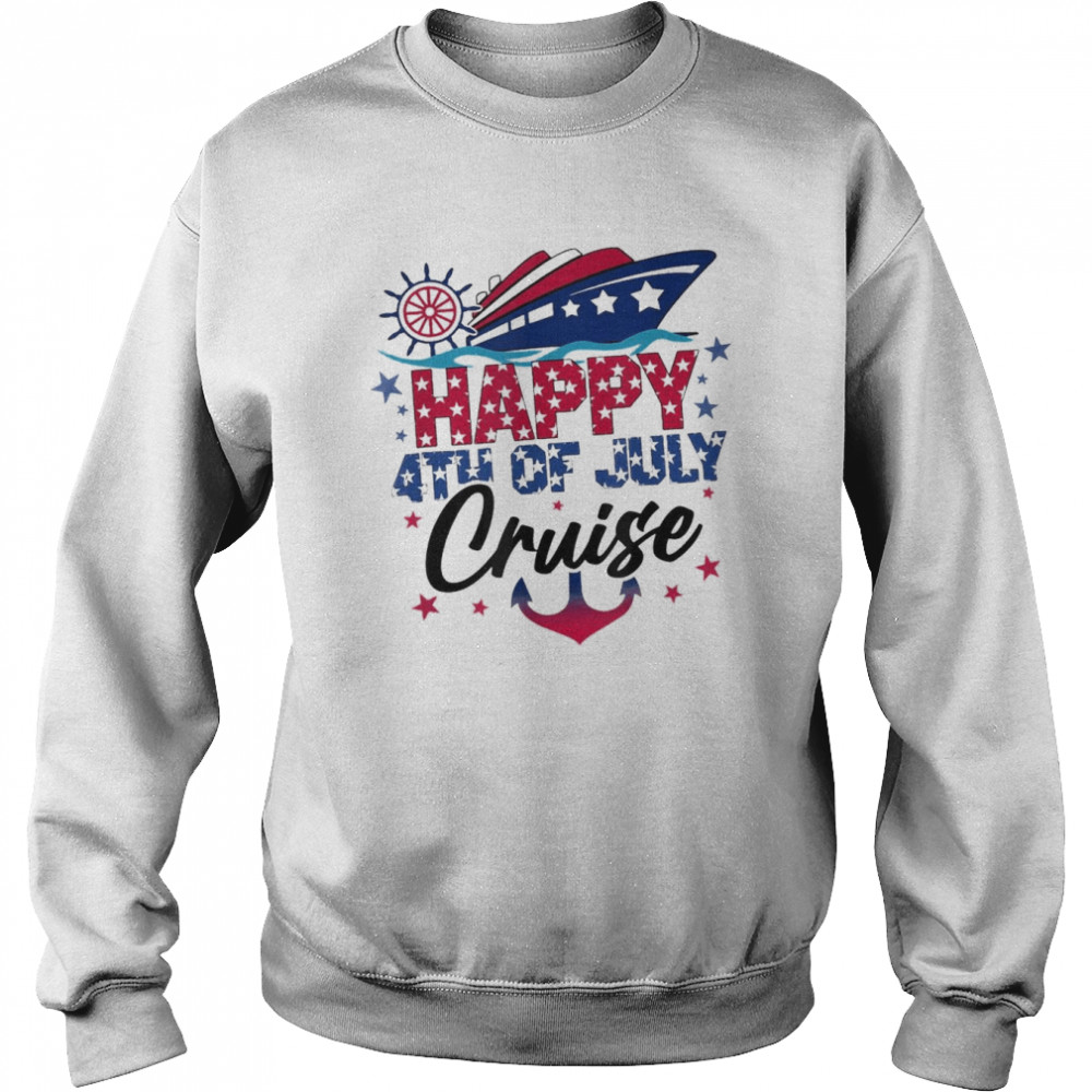 Happy 4th Of July Cruise Patriotic American Cruising  Unisex Sweatshirt