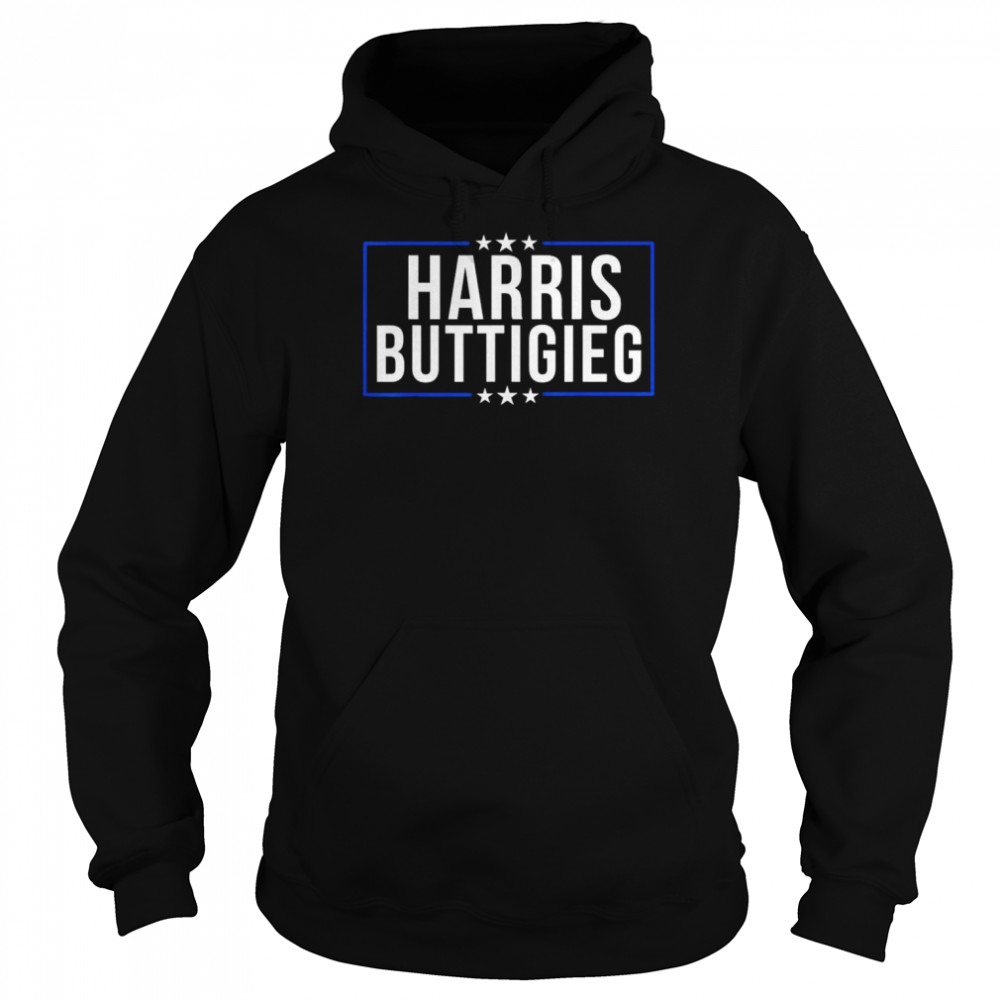 Harris Buttigieg 2024 Presidential Elect Campaign T- Unisex Hoodie