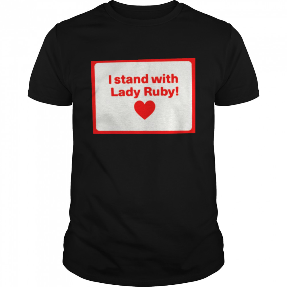 I stand with lady ruby shirt Classic Men's T-shirt
