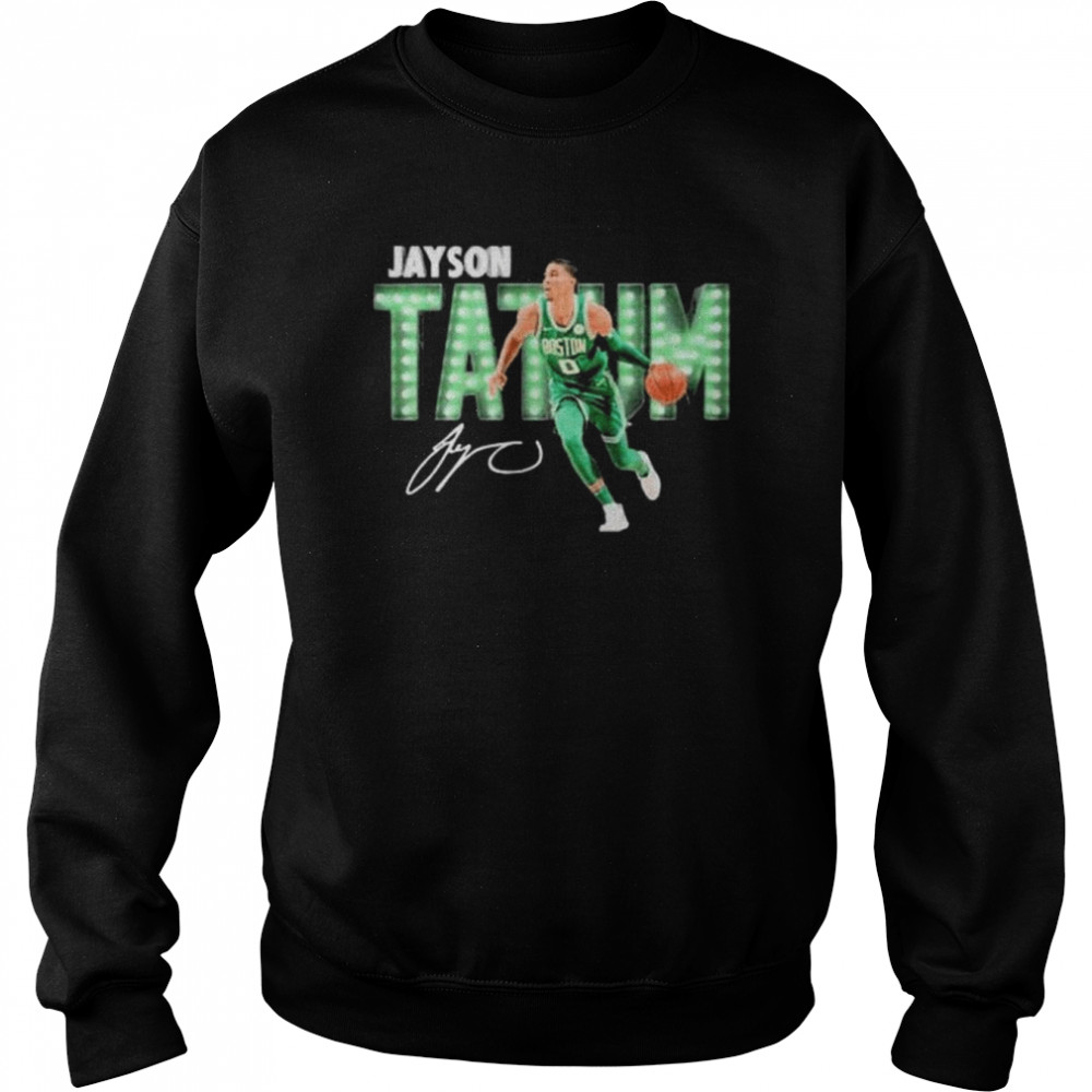 Jayson tatum nba finals mvp boston celtics signature shirt Unisex Sweatshirt