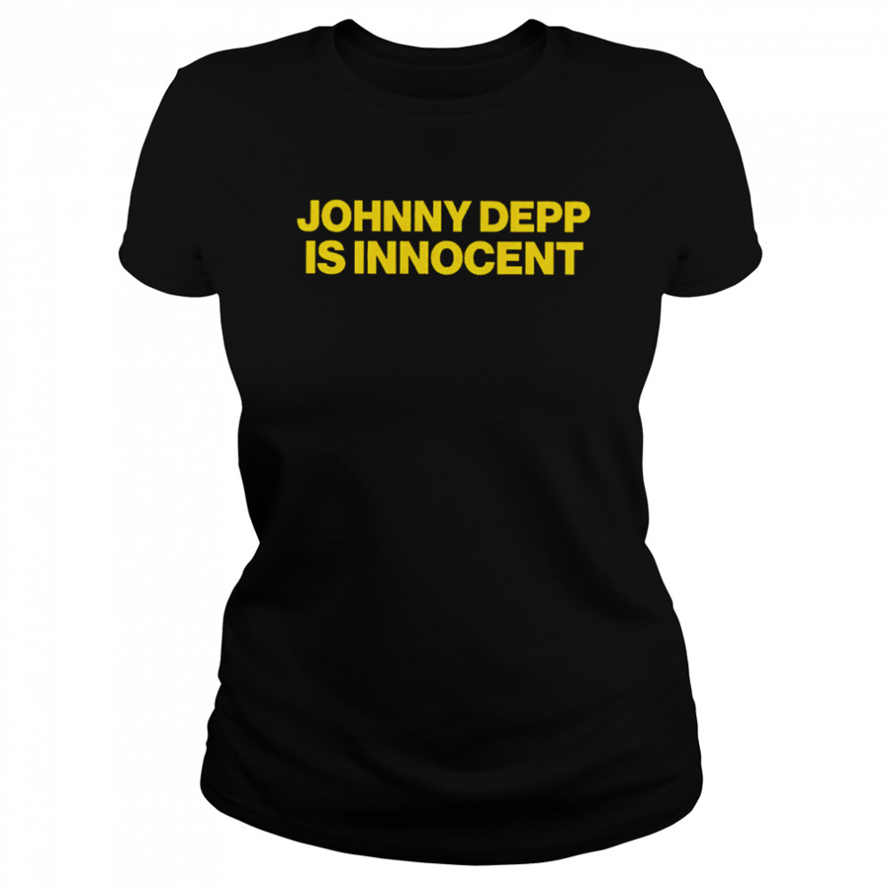 Johnny Depp is innocent 2022 T-shirt Classic Women's T-shirt