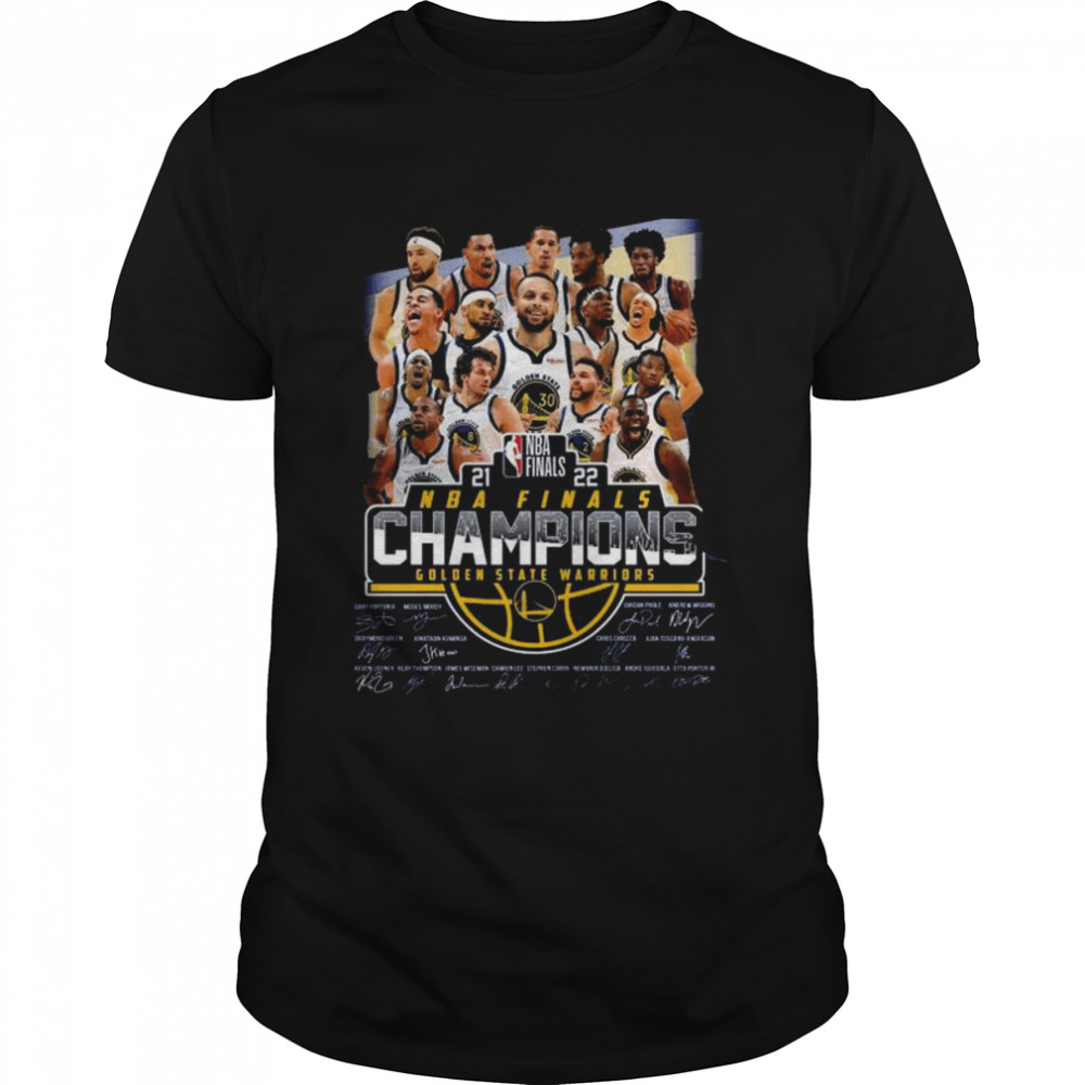 New Golden State Warriors NBA Finals champions signatures shirt Classic Men's T-shirt