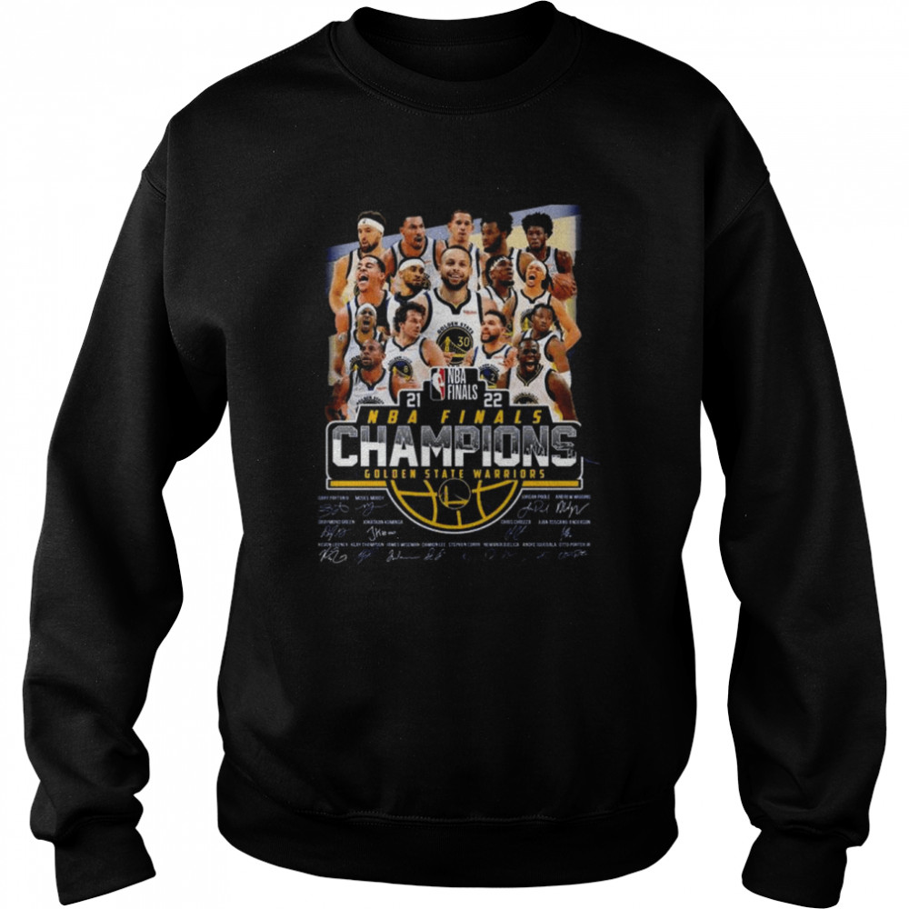 New Golden State Warriors NBA Finals champions signatures shirt Unisex Sweatshirt