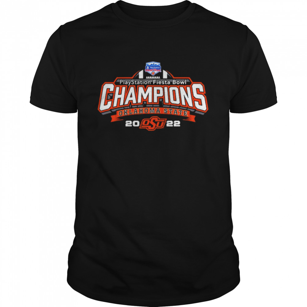 Oklahoma State Cowboys Playstation Fiesta Bowl Champions 2022  Classic Men's T-shirt