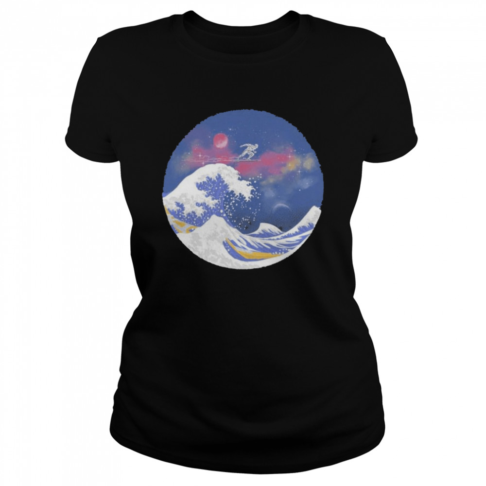 Original surfing The Great Wave Marvel Comics Silver Surfer T- Classic Women's T-shirt