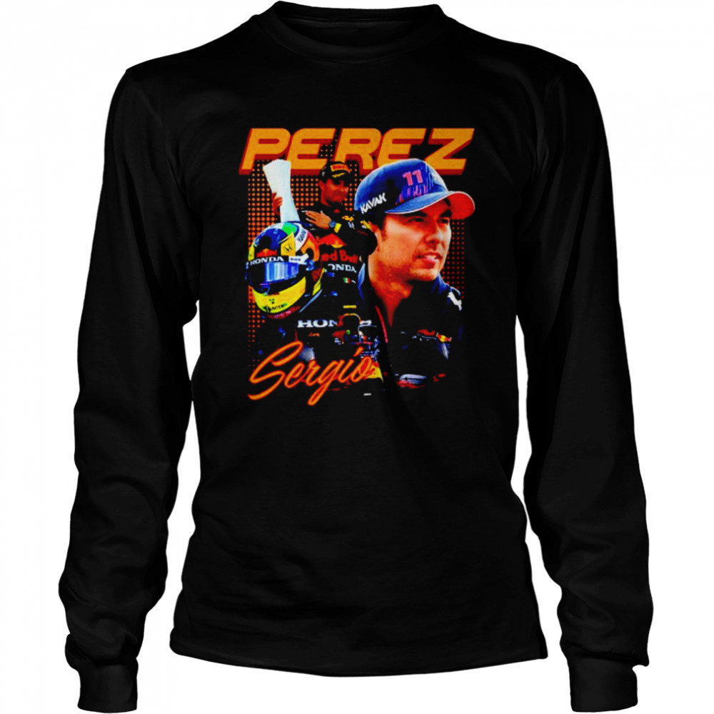 Sergio Perez Red Bull Racing F1  Long Sleeved T-shirt