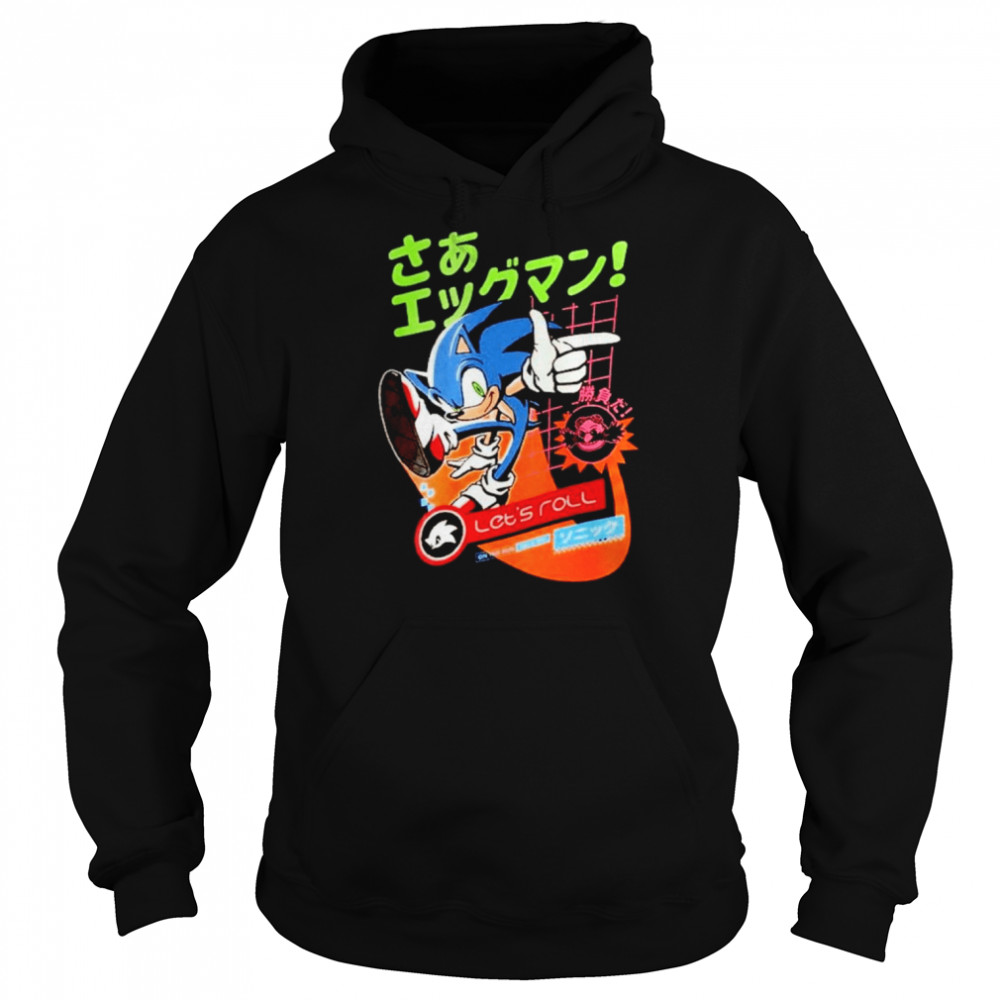 Sonic The Hedgehog With Kanji  Unisex Hoodie