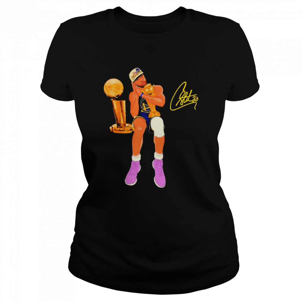Steph Curry MVP Finals Night Night Golden State Warriors Signature  Classic Women's T-shirt