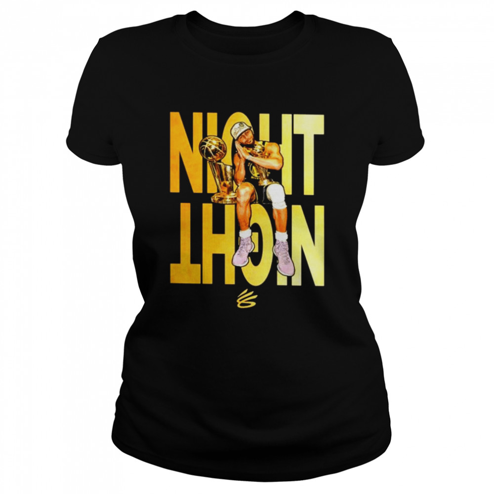 Steph Curry Night Night Gold Warriors Back Again Championship  Classic Women's T-shirt