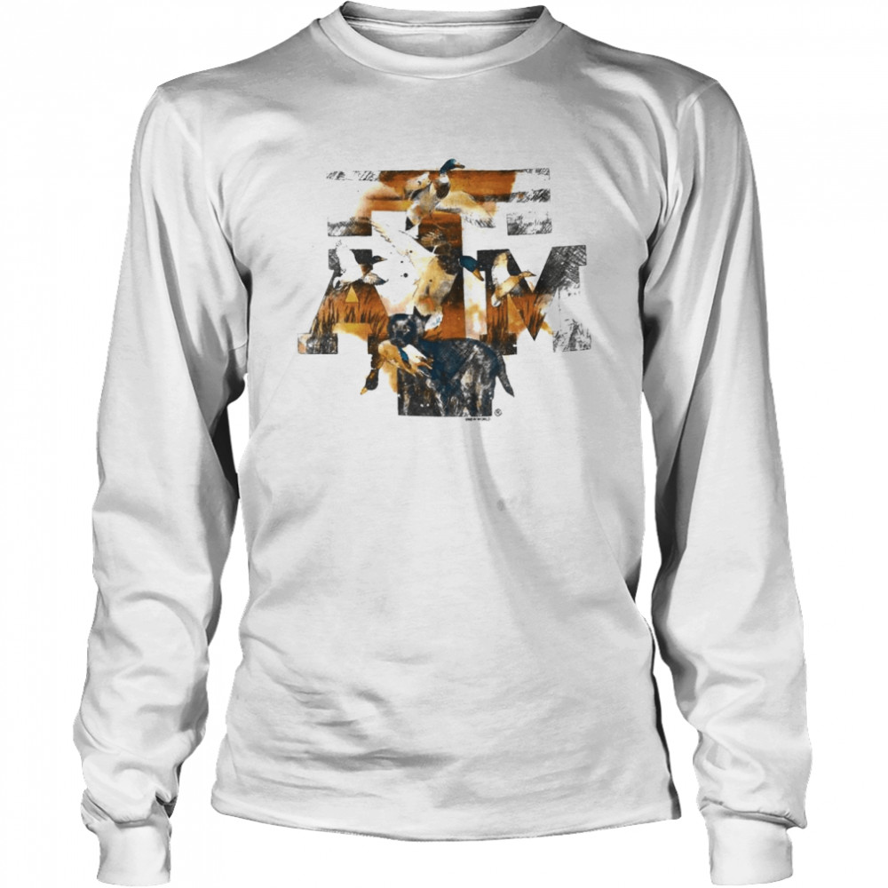 Texas A_M Ducks Unlimited Sketch T- Long Sleeved T-shirt
