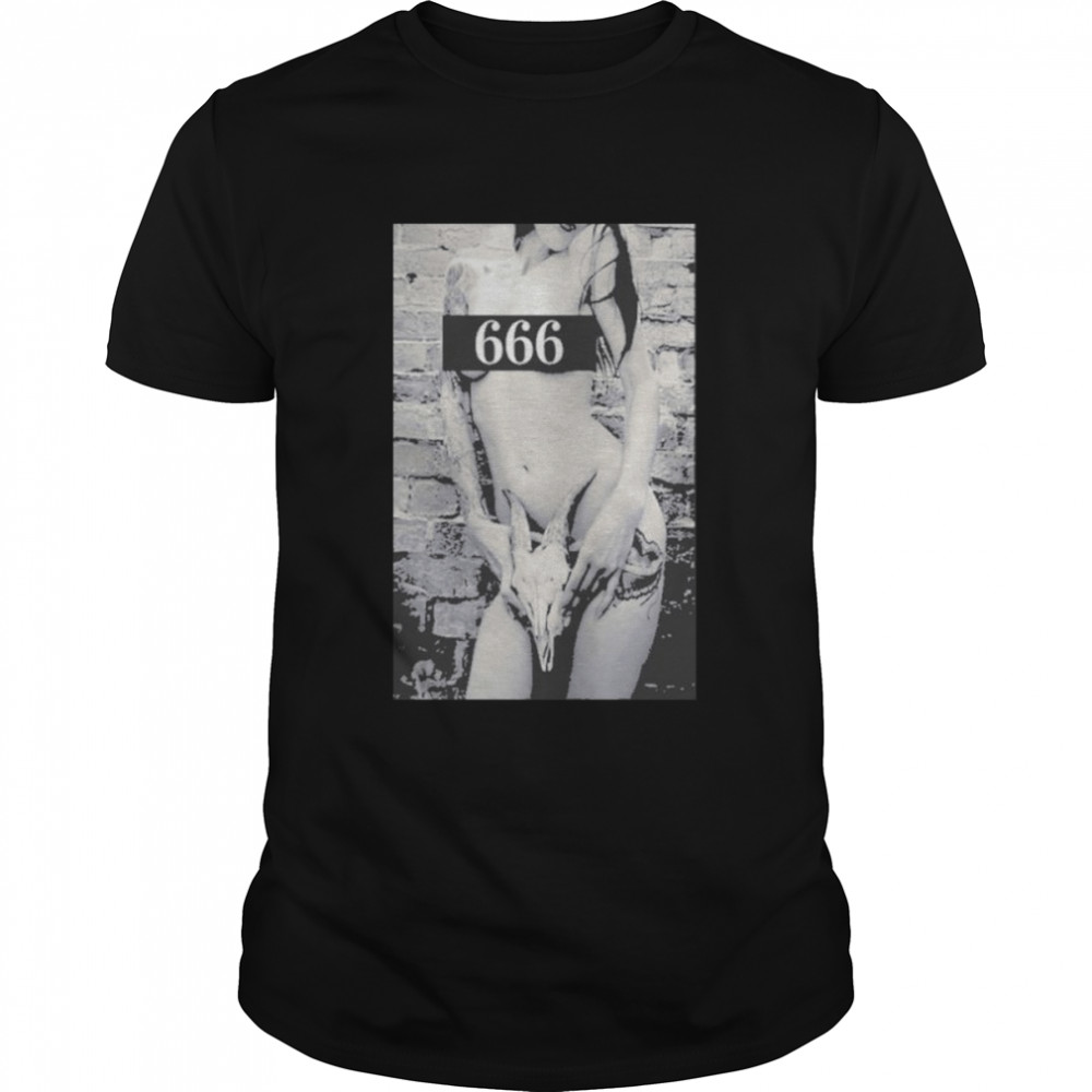 Top satan 666 Goat Skull Antichrist For Adult Men And Women T- Classic Men's T-shirt