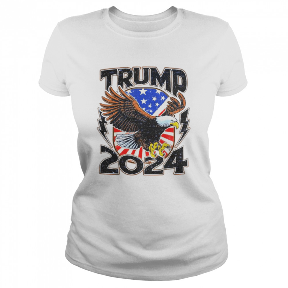 Trump 2024 Great Maga King 4th Of July Anti Joe Biden  Classic Women's T-shirt