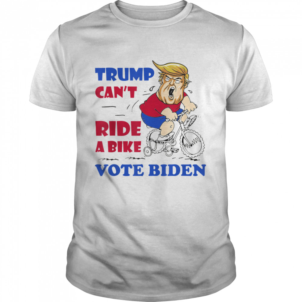 Trump Can’t Ride A Bike Vote Biden 2022 Meme 4th Of July Tee  Classic Men's T-shirt
