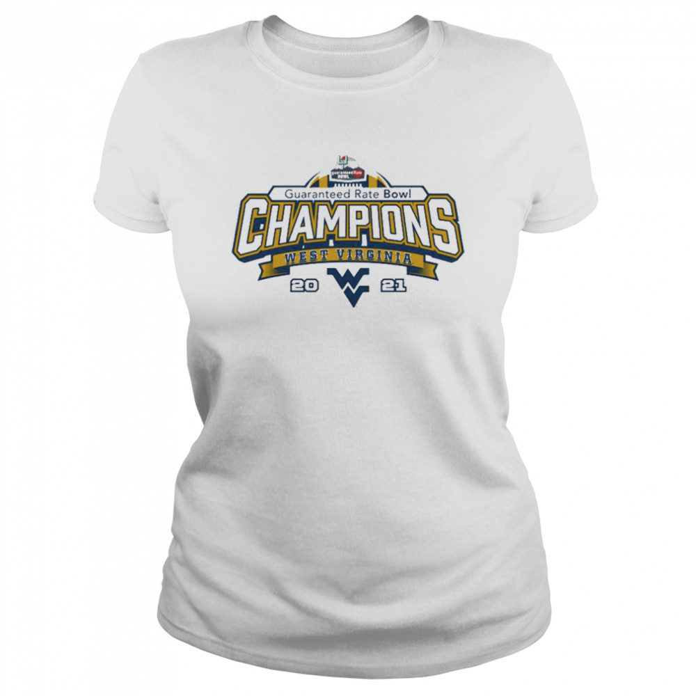West Virginia Mountaineers Guarantee Rate Bowl Champions 2021  Classic Women's T-shirt
