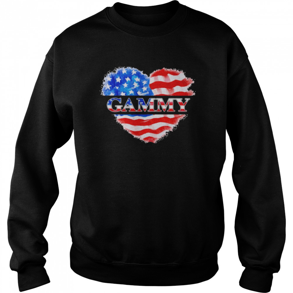 4th Of July Gammy Heart Independence  Unisex Sweatshirt