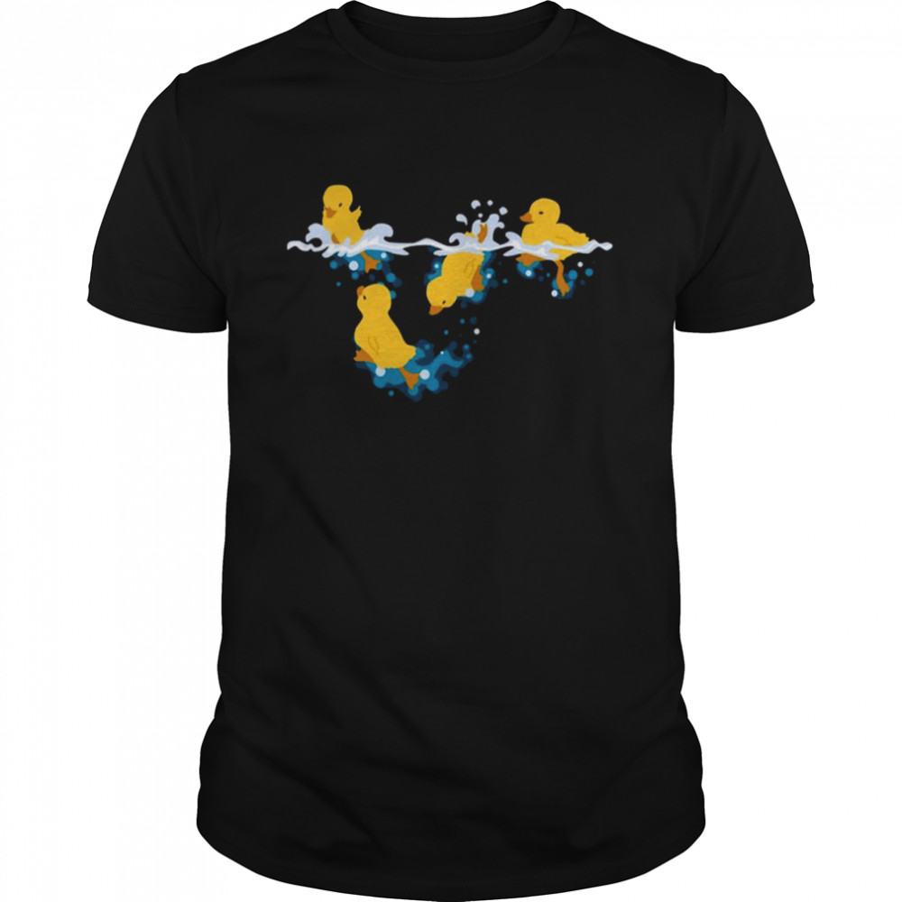 Happy Splashing Ducklings Animal Lovers Duck Shirt
