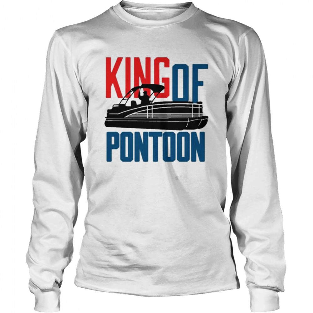 Illustration of king of the pontoon trending shirt Long Sleeved T-shirt