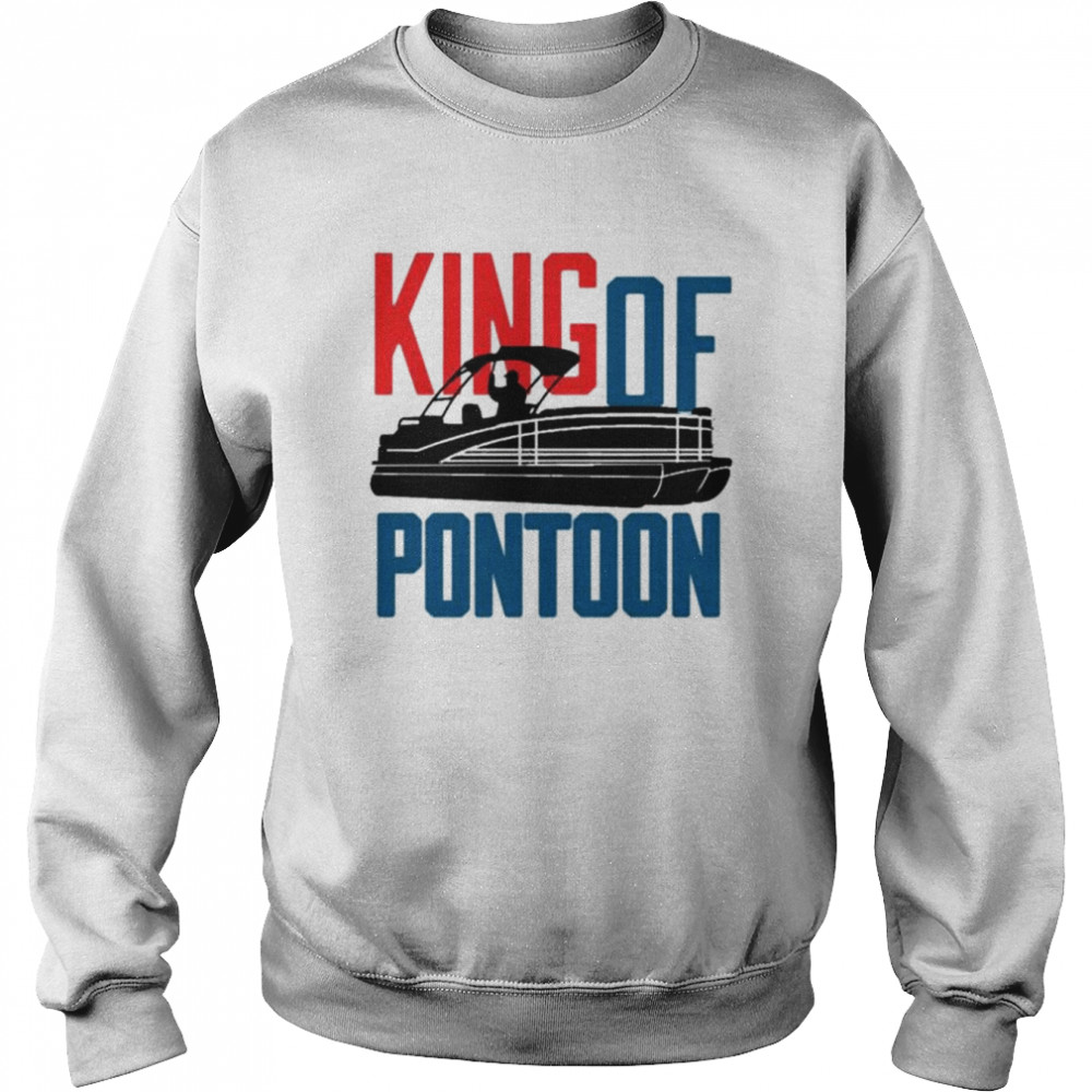 Illustration of king of the pontoon trending shirt Unisex Sweatshirt