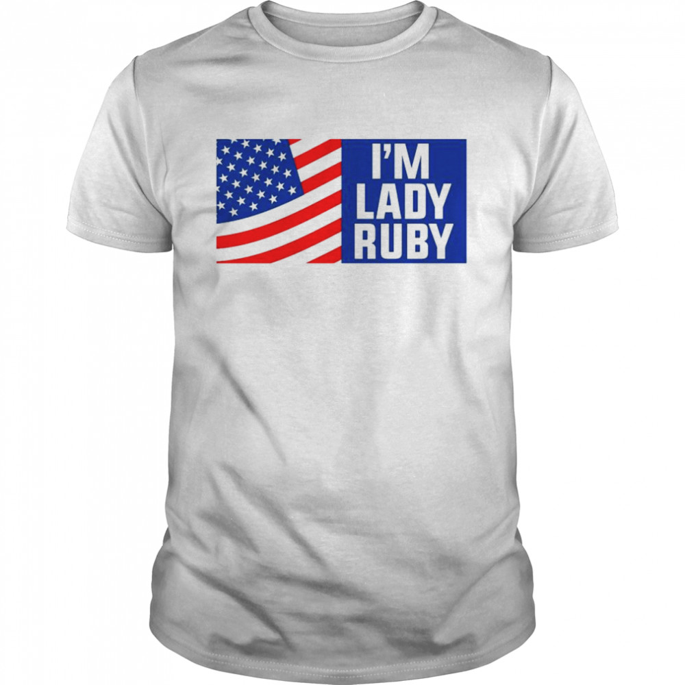 I’m Lady Ruby American flag shirt Classic Men's T-shirt
