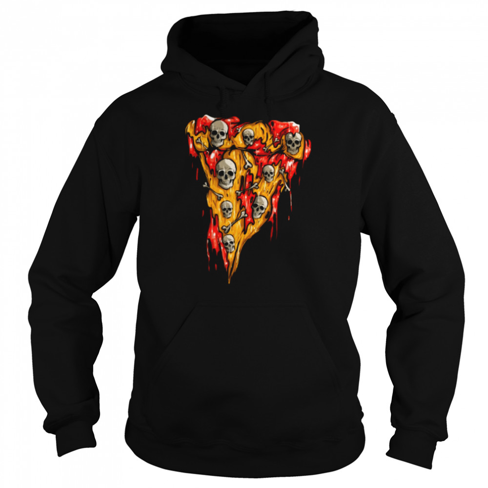 pizza skull T- Unisex Hoodie