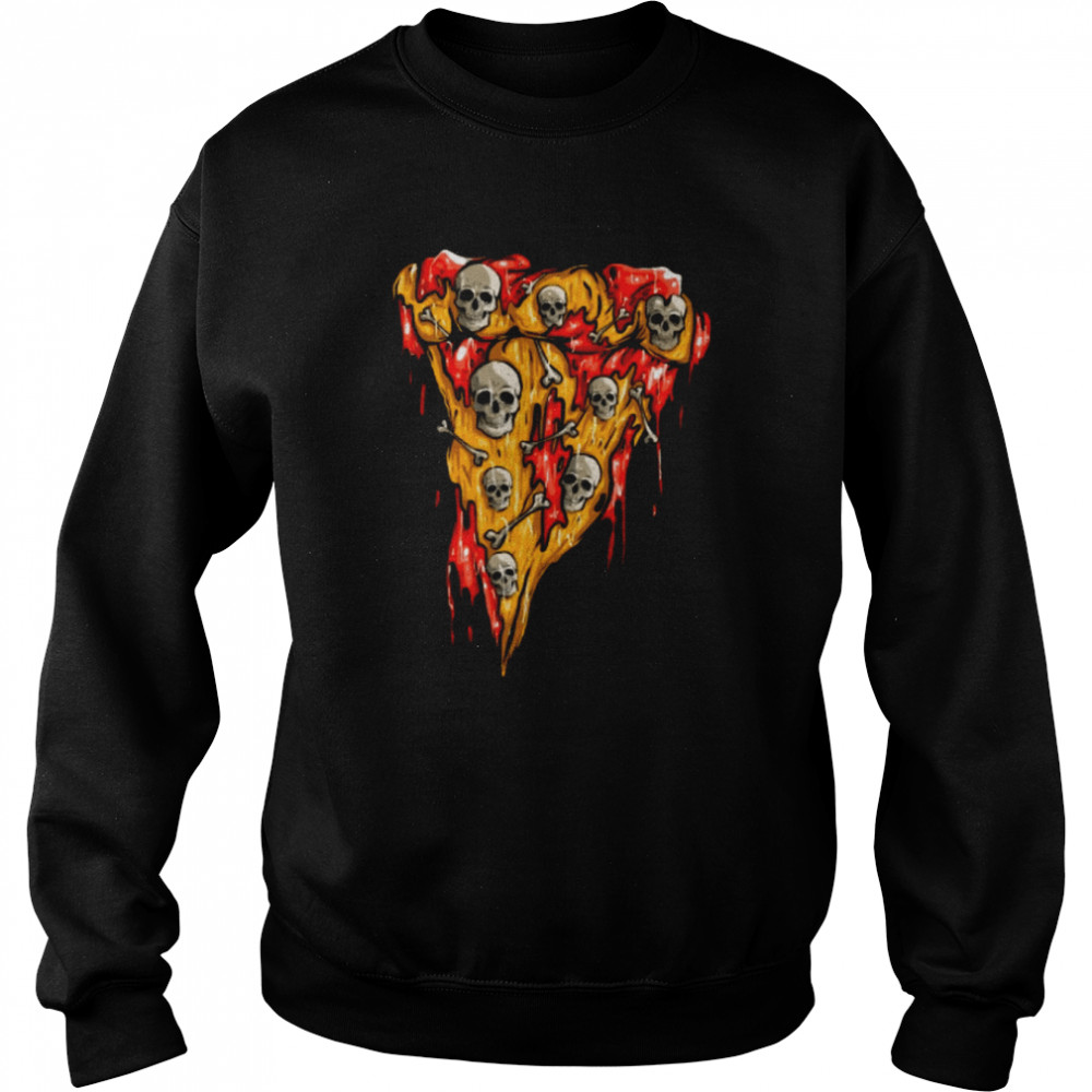 pizza skull T- Unisex Sweatshirt