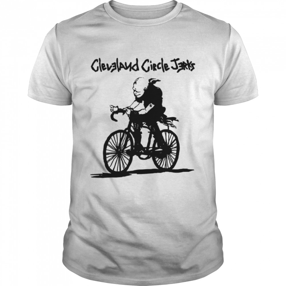 Riding Bicycle Graphic Circle Jerks Shirt