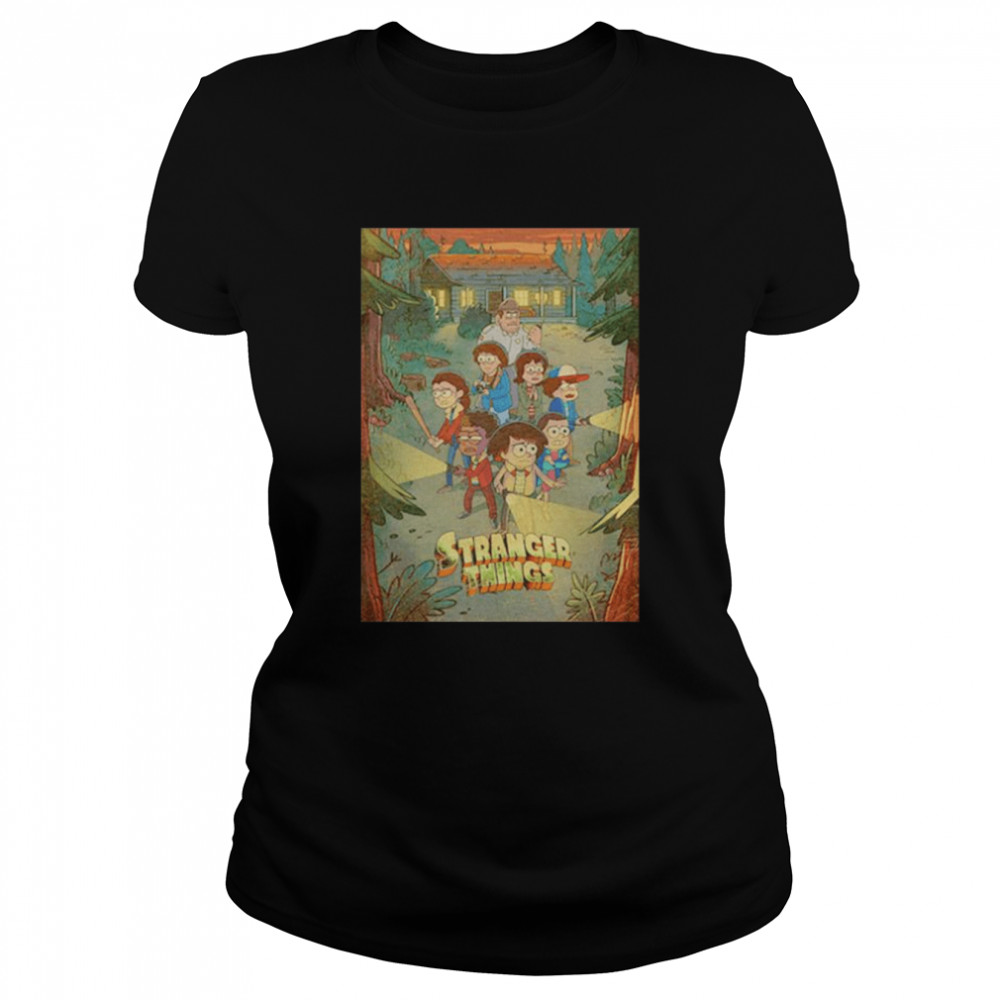 Stranger Things and Gravity Falls shirt Classic Women's T-shirt