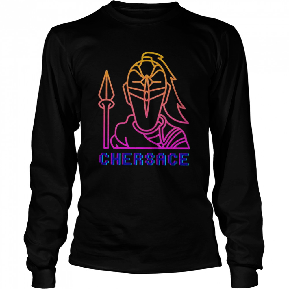 The neon knight chersace pride graphic art shirt Long Sleeved T-shirt