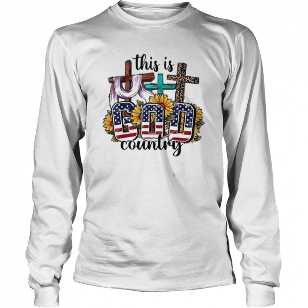 This is god country american flag usa shirt Long Sleeved T-shirt