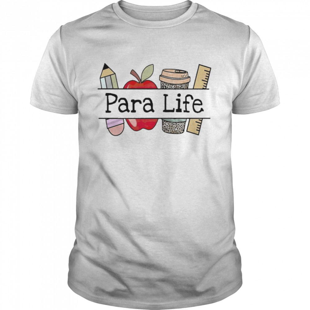 Apple Coffee Pencil Paraprofessional Life  Classic Men's T-shirt