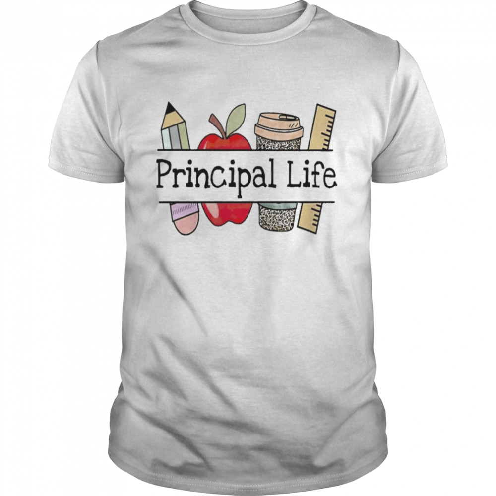 Apple Coffee Pencil Principal Life  Classic Men's T-shirt