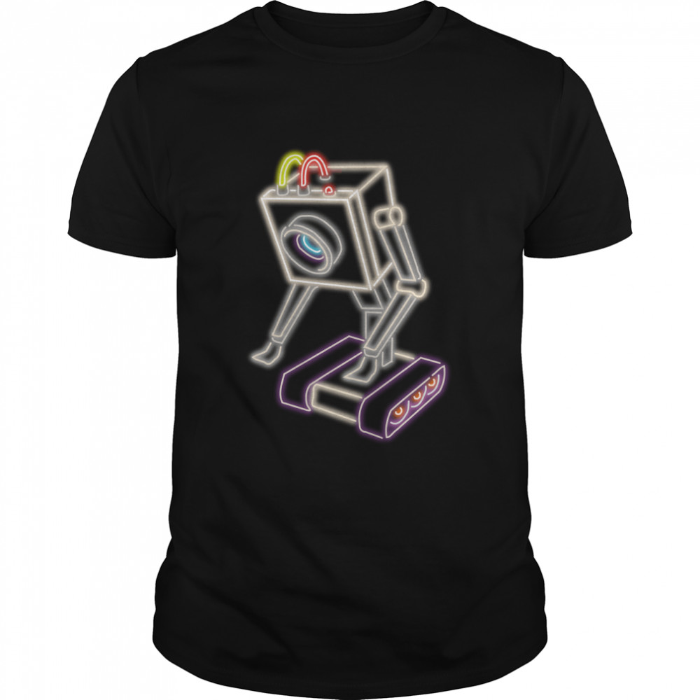 Neon Butter Robot From Rick And Morty Classic T-Shirt
