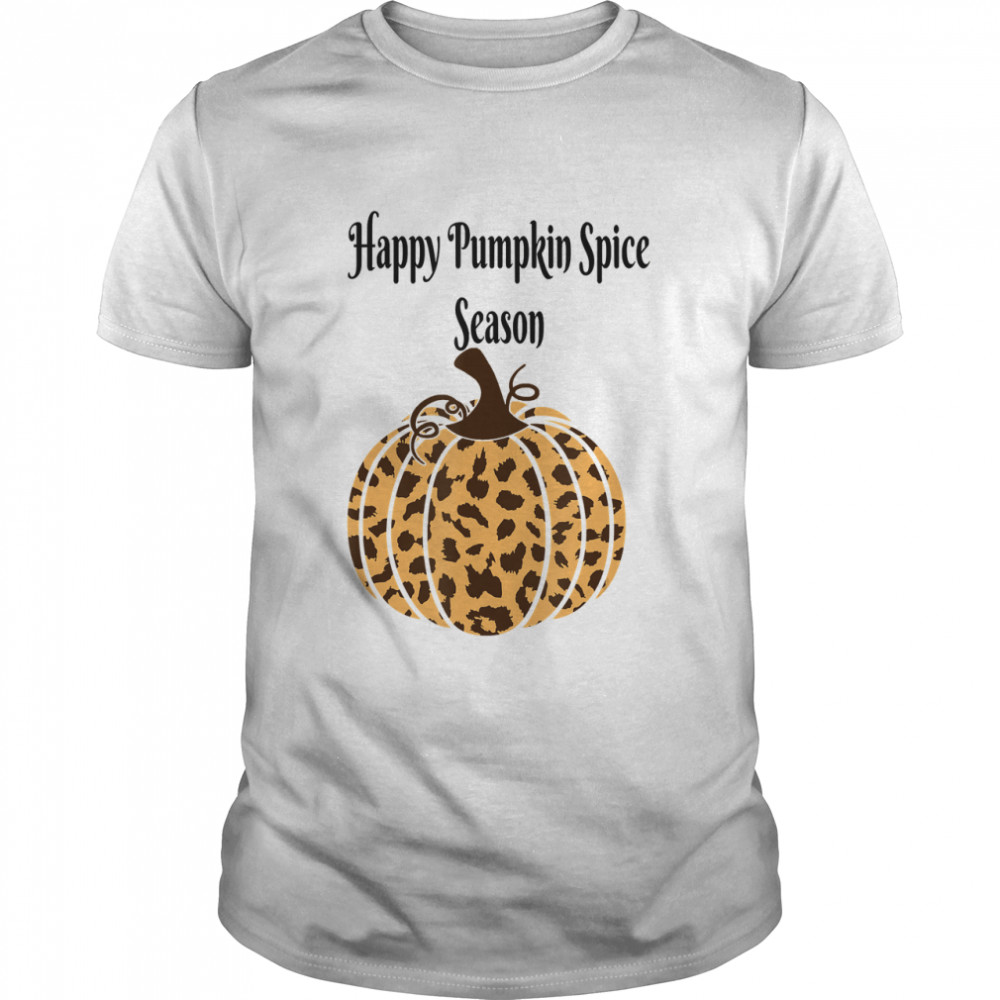 Paw Print Happy Pumpkin Spice Season Fall Essential T-Shirt