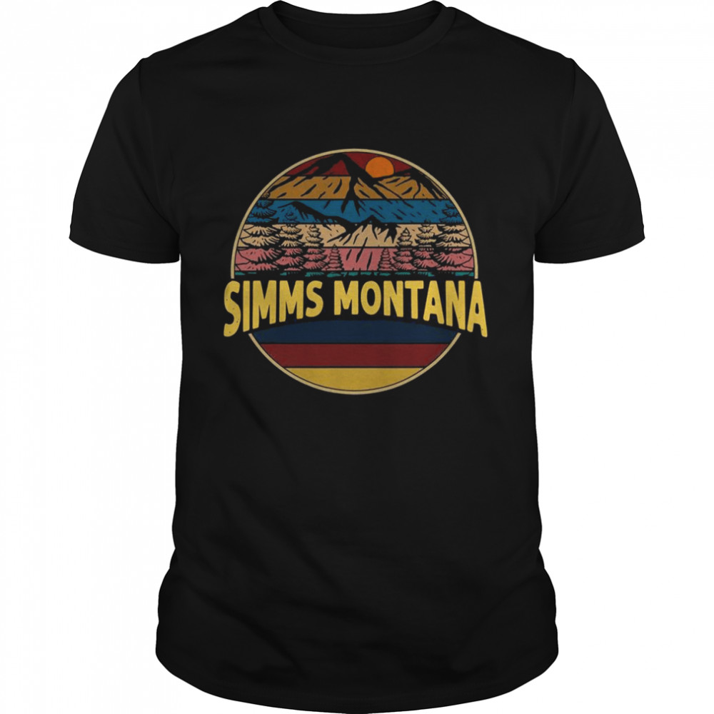 Simms Montana Mountain Hiking Souvenir Gift  Classic Men's T-shirt