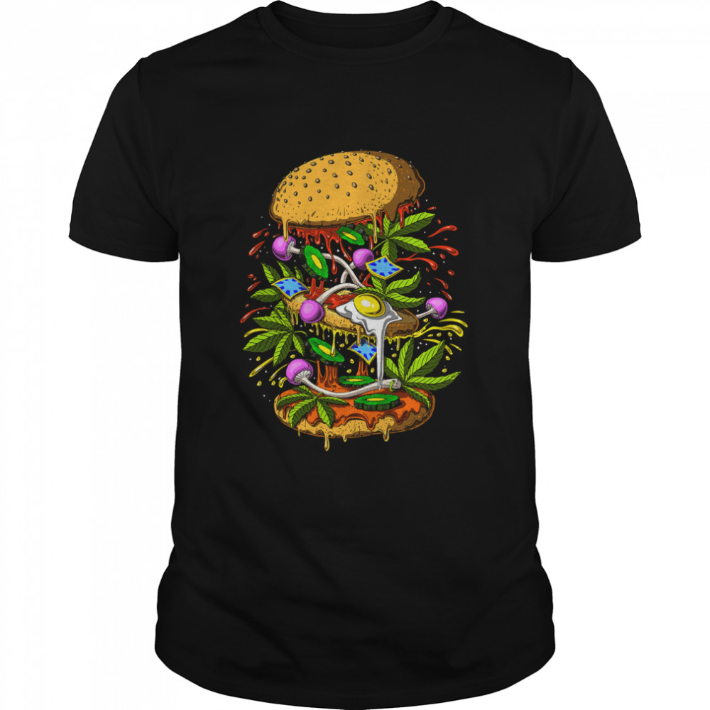 Trippy weed drawings Classic T- Classic Men's T-shirt