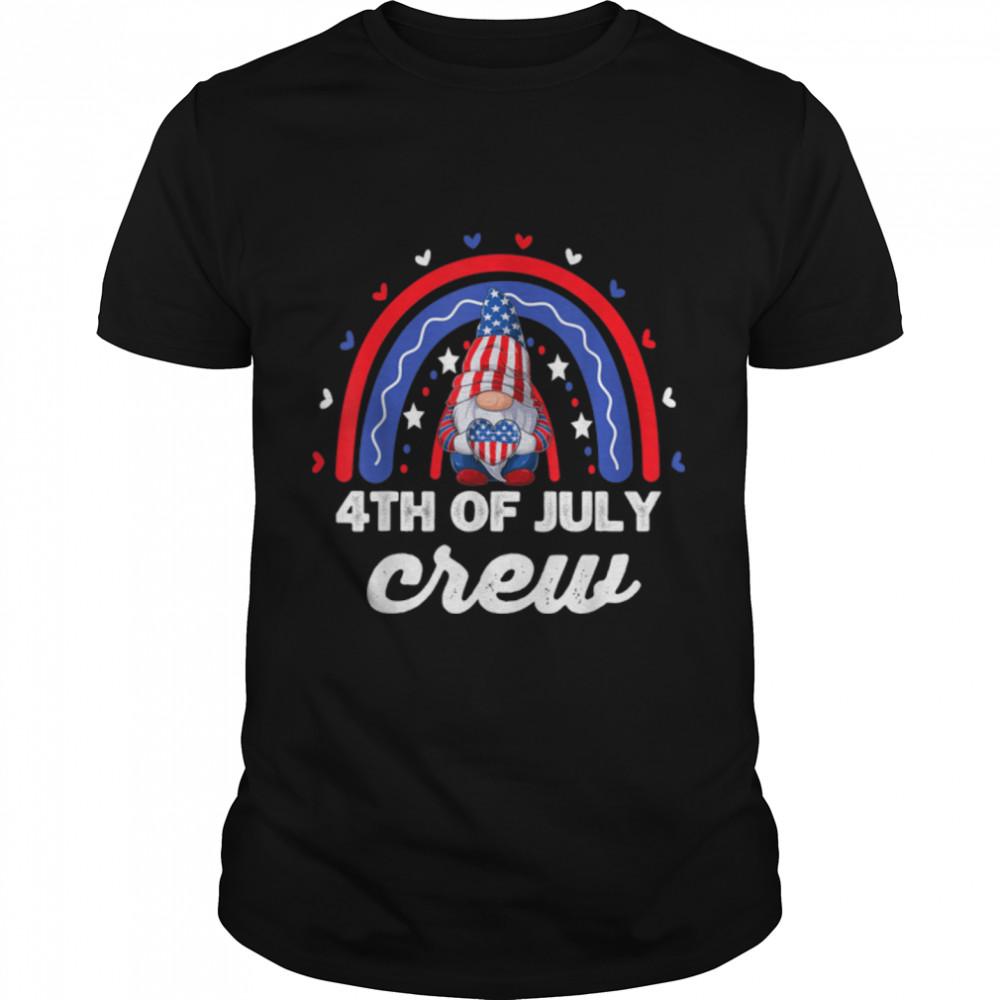 Fourth 4Th Of July Crew Gnome Matching Family Squad Group T-Shirt B0B4Zndm6H