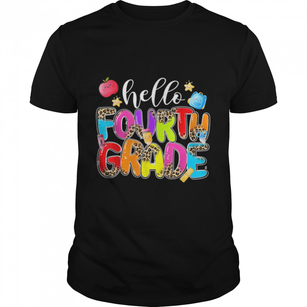 Happy First Day Of School 4Th Grade Funny Back To School T-Shirt B0B4Zqgrst